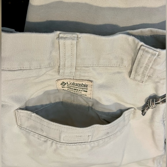 Columbia ROC Hiking Pants Zip Pocket Khaki Men’s 34 W - Picture 9 of 13